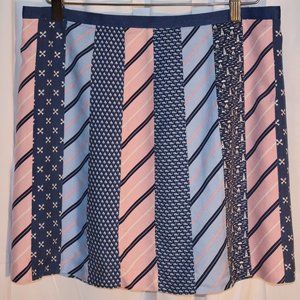 Shep & Ian Vineyard Vines Skirt, Women Size 8,  Pink Blue Silk